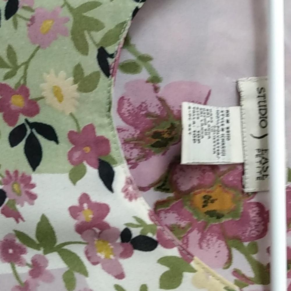 Patchwork dress size 10 petite, sleeveless, lined with a lilac floral pattern - Picture 4 of 12